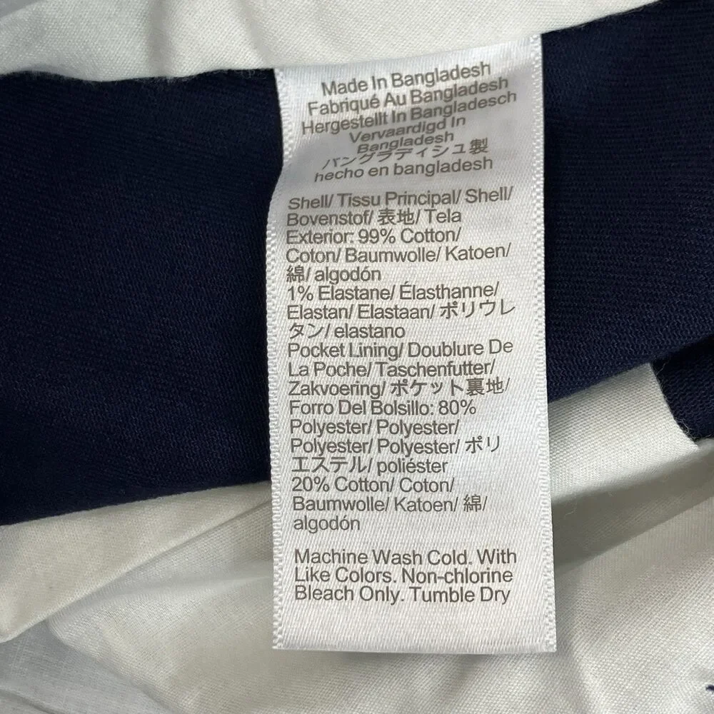 J Crew Flex Chino Shorts Mens 32‎ Blue 9” Inseam Stretch Flat Front Summer H5020